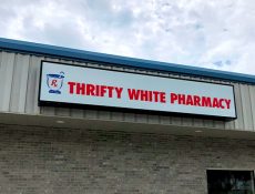 Thrifty White Pharmacy exterior sign