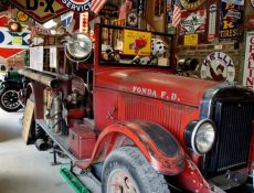 Old Fonda fire department vehicle