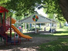 Havelock City Park shelter and playground