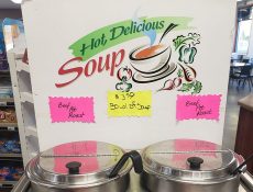 Soup station at Heartland Pronto Store