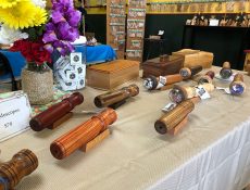 Assorted wooden kaleidoscopes