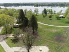 Aerial view of Little Clear Lake park