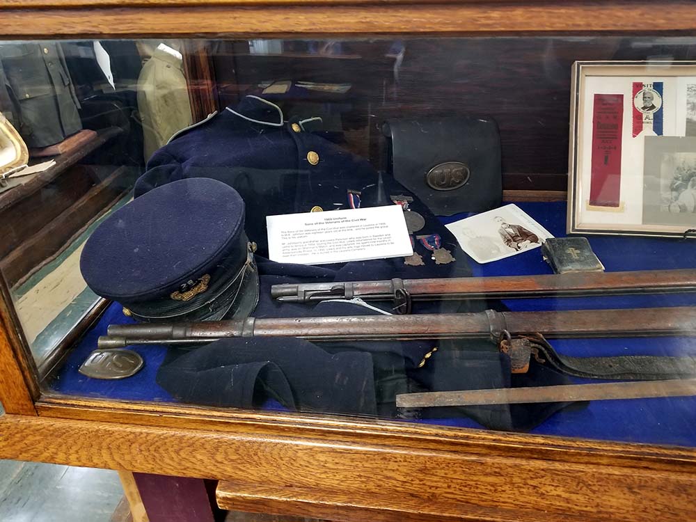 1909 Military Uniform at Pocahontas County Historical Society Museum