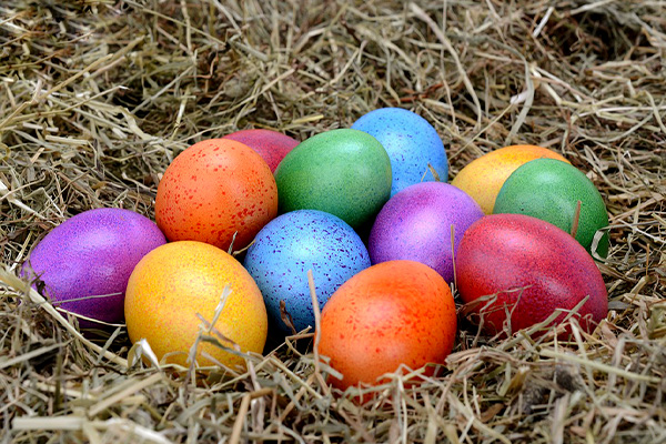 Colorful Easter eggs