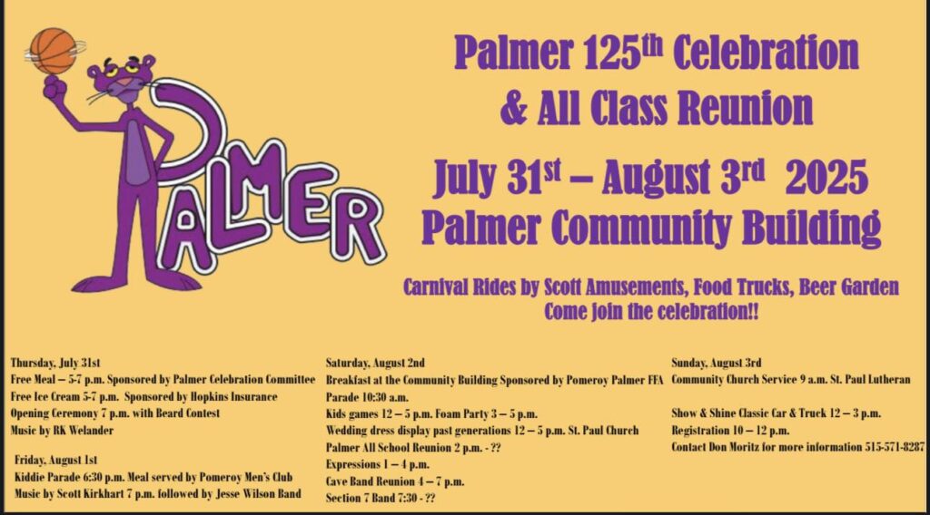 Palmer 125 Schedule